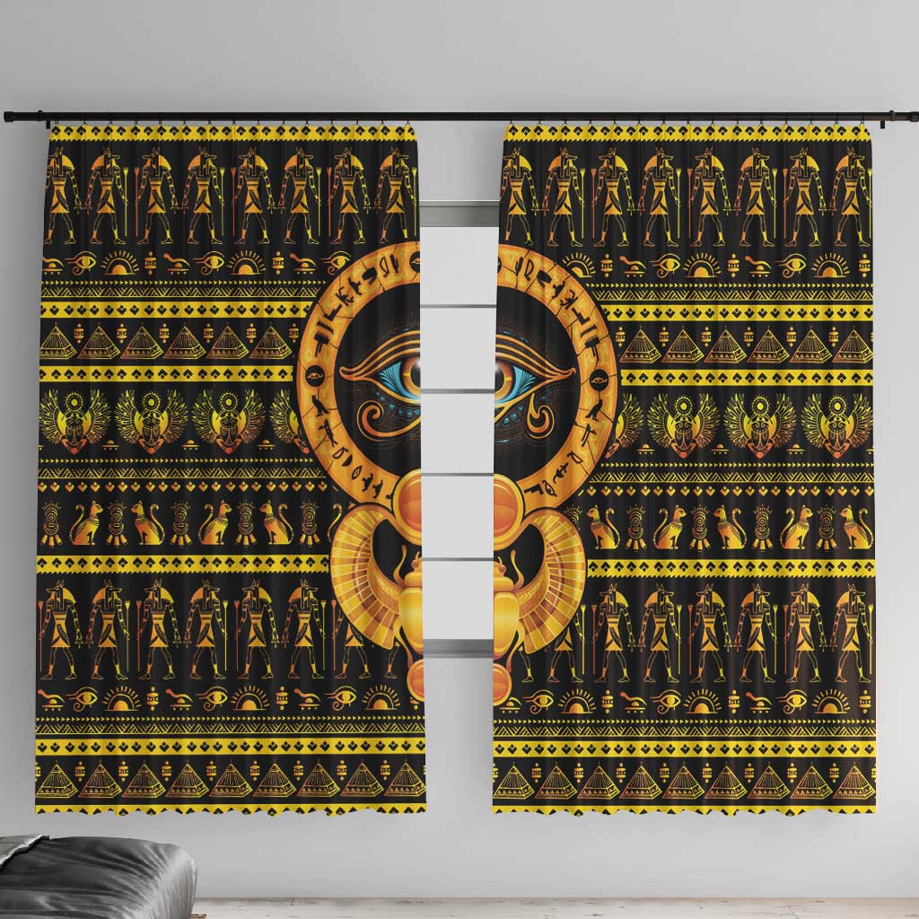 Egyptian God of The Sun Eye of Ra Window Curtain
