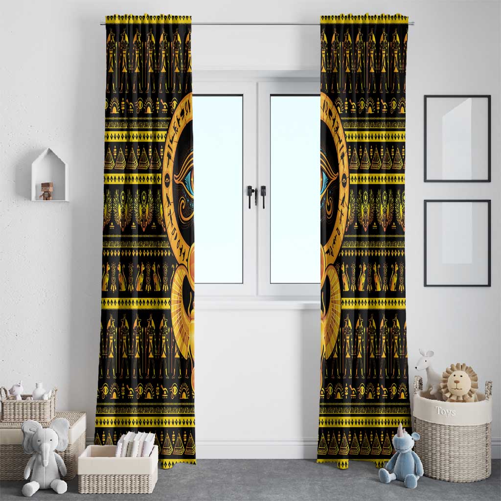 Egyptian God of The Sun Eye of Ra Window Curtain