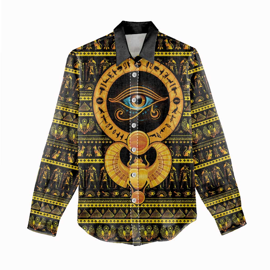 Egyptian God of The Sun Eye of Ra Women Casual Shirt LT9