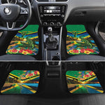 African-American Jamica Personalized Car Mats Hummingbird and Crocodiles Tropical