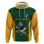 South Africa Rugby Custom Hoodie Glory Be To Springboks - African Pride