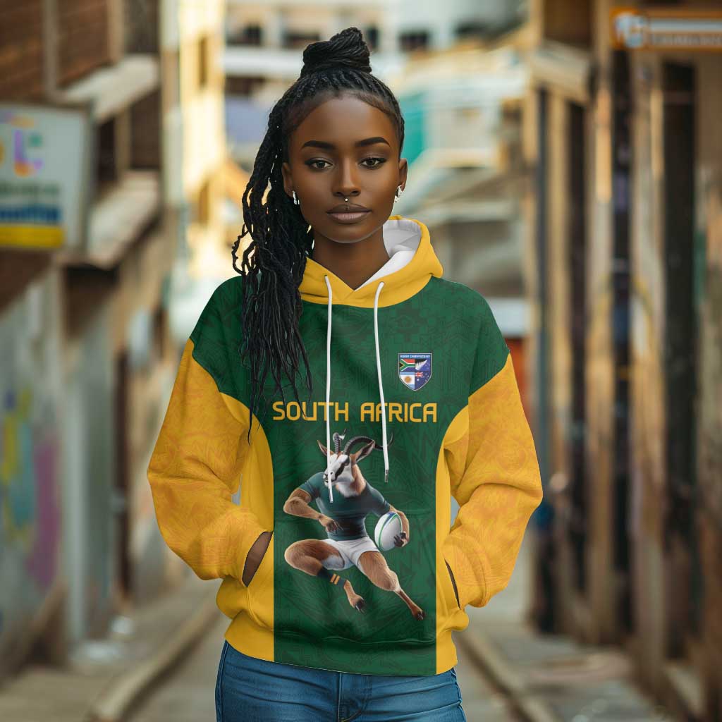 South Africa Rugby Custom Hoodie Glory Be To Springboks - African Pride