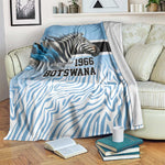 Botswana Independence Day 1966 Blanket Tribal African Zebra Skins Pattern - African Pride