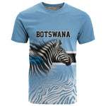 Botswana Independence Day 1966 T shirt Tribal African Zebra Skins Pattern - African Pride
