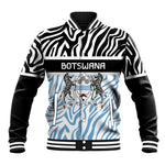Botswana Personalized Baseball Jacket African Zebra Skins Pattern - African Pride