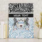 Botswana Personalized Canvas Wall Art African Zebra Skins Pattern - African Pride