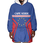 Custom Cape Verde Football Spirit Wearable Blanket Hoodie Est 1979 - African Pride