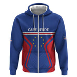 Custom Cape Verde Football Spirit Zip Hoodie Est 1979 - African Pride
