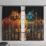 Eye of Ra and Eye of Horus Window Curtain Power and Magic Ancient Egyptian Mythology