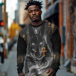 Mythical Anubis Long Sleeve Shirt The Egyptian God of Death