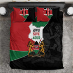 Kenya 254 Bedding Set Kenyan Flag Map Double Lion Shield - African Pride