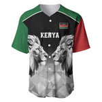 Custom Rugby Africa Kenya Baseball Jersey Black Kenyan 22-23 Motif - African Pride