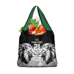 Custom Rugby Africa Kenya Grocery Bag Black Kenyan 22-23 Motif - African Pride