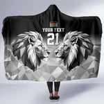 Custom Rugby Africa Kenya Hooded Blanket Black Kenyan 22-23 Motif - African Pride