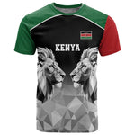 Custom Rugby Africa Kenya T shirt Black Kenyan 22-23 Motif - African Pride