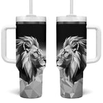 Custom Rugby Africa Kenya Tumbler With Handle Black Kenyan 22-23 Motif - African Pride