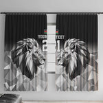 Custom Rugby Africa Kenya Window Curtain Black Kenyan 22-23 Motif - African Pride