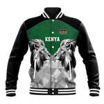Custom Rugby Africa Kenya Baseball Jacket Green Kenyan 22-23 Motif - African Pride