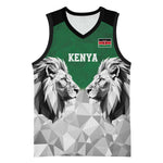 Custom Rugby Africa Kenya Basketball Jersey Green Kenyan 22-23 Motif - African Pride