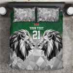 Custom Rugby Africa Kenya Bedding Set Green Kenyan 22-23 Motif - African Pride