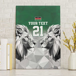 Custom Rugby Africa Kenya Canvas Wall Art Green Kenyan 22-23 Motif - African Pride