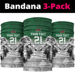 Custom Rugby Africa Kenya Neck Gaiter Green Kenyan 22-23 Motif LT9