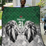 Custom Rugby Africa Kenya Quilt Green Kenyan 22-23 Motif - African Pride