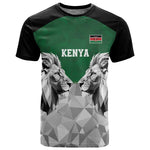 Custom Rugby Africa Kenya T shirt Green Kenyan 22-23 Motif - African Pride