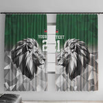 Custom Rugby Africa Kenya Window Curtain Green Kenyan 22-23 Motif - African Pride