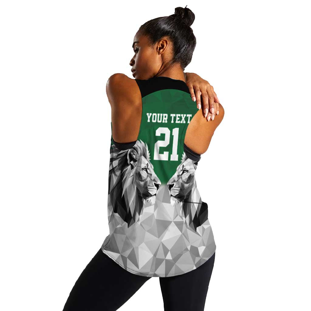 Custom Rugby Africa Kenya Women Racerback Tank Green Kenyan 22-23 Motif - African Pride