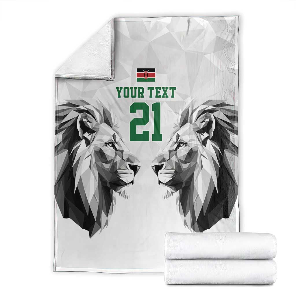 Custom Rugby Africa Kenya Blanket White Kenyan 22-23 Motif - African Pride