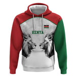 Custom Rugby Africa Kenya Hoodie White Kenyan 22-23 Motif - African Pride