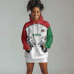 Custom Rugby Africa Kenya Hoodie Dress White Kenyan 22-23 Motif - African Pride