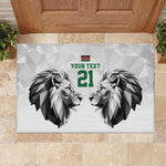 Custom Rugby Africa Kenya Rubber Doormat White Kenyan 22-23 Motif - African Pride
