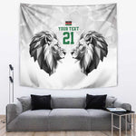 Custom Rugby Africa Kenya Tapestry White Kenyan 22-23 Motif - African Pride