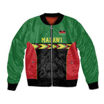 Custom Cricket Africa Malawi Bomber Jacket Malawi Chevron Pattern - African Pride