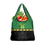 Custom Cricket Africa Malawi Grocery Bag Malawi Chevron Pattern - African Pride