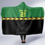 Custom Cricket Africa Malawi Hooded Blanket Malawi Chevron Pattern - African Pride