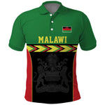 Custom Cricket Africa Malawi Polo Shirt Malawi Chevron Pattern - African Pride