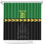 Custom Cricket Africa Malawi Shower Curtain Malawi Chevron Pattern - African Pride