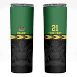 Custom Cricket Africa Malawi Skinny Tumbler Malawi Chevron Pattern - African Pride