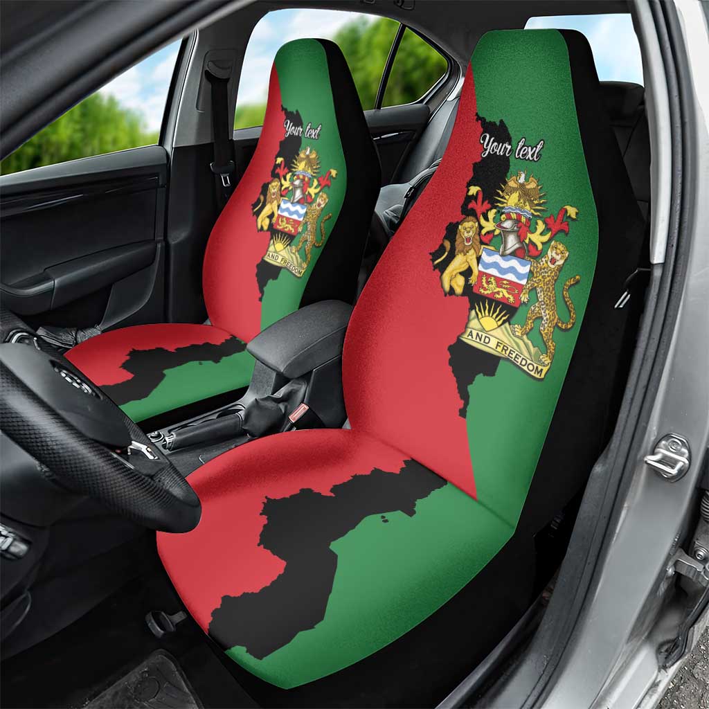 Malawi Flag Map Car Seat Cover Simple Malawi Emblem Coat of Arms - African Pride