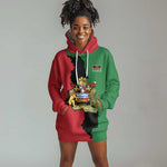 Malawi Flag Map Hoodie Dress Simple Malawi Emblem Coat of Arms - African Pride