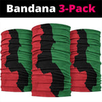 Malawi Flag Map Neck Gaiter Simple Malawi Emblem Coat of Arms - African Pride