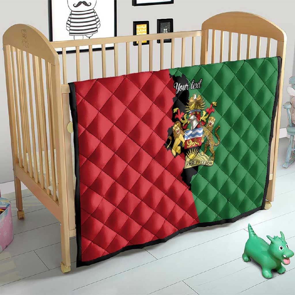 Malawi Flag Map Quilt Simple Malawi Emblem Coat of Arms - African Pride