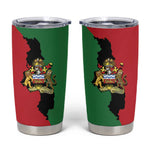 Malawi Flag Map Tumbler Cup Simple Malawi Emblem Coat of Arms - African Pride
