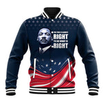Honor MLK African-American Civil Rights Leaders Baseball Jacket The Time Is Always Right To Do What Is Right