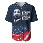 Honor MLK African-American Civil Rights Leaders Baseball Jersey The Time Is Always Right To Do What Is Right