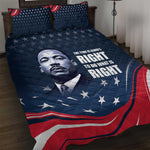 Honor MLK African-American Civil Rights Leaders Quilt Bed Set The Time Is Always Right To Do What Is Right