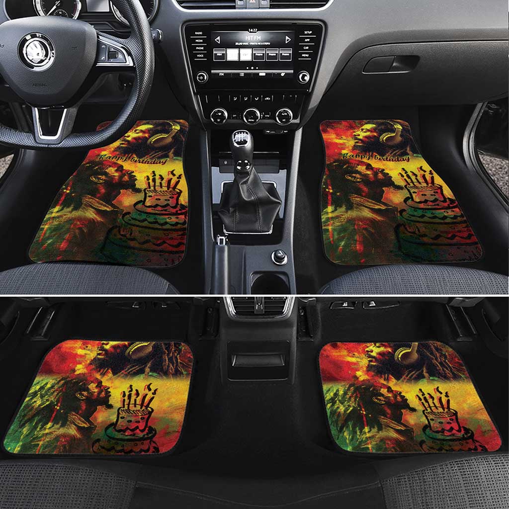 Happy Birthday King of Reggae Car Mats